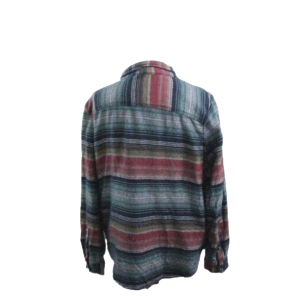 L.L. Bean Multi-Color 100% Cotton Button Front Shirt Size Large - Picture 4 of 4